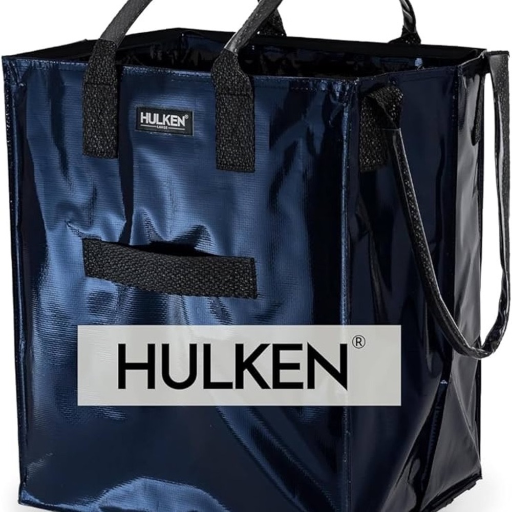 Large HULKEN Navy Blue Tote Bag Brand New!
